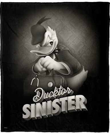 Northwest Disney's Mickey Mouse Überwurfdecke, seidig, 127 x 152 cm, Sinister Duck