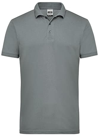 James & Nicholson Herren Workwear Polo - Robustes Poloshirt für Hobby und Beruf | Farbe: dark-grey | Grösse: 4XL