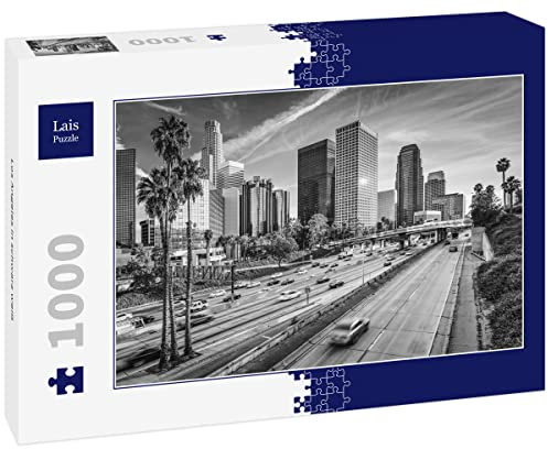 Lais Puzzle Los Angeles in schwarz weiß 1000 Teile