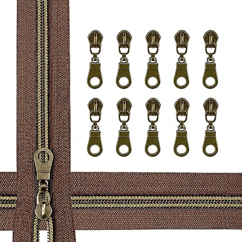 Zynzaoacs #5 Reißverschlüsse zum Nähen, 4,5 m Nylon-Reißverschluss mit 10 Zügen für Schneider, Nähen, Basteln