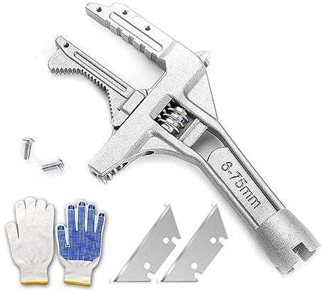 Bathroom Adjustable Spanner Adjustable Spanner 6-75 mm Large Opening Plumber Key for Tight Spaces Sink Wrench, Toilet Basin, Tap Disassembly of the Nut