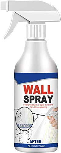 Hualabo Peinture aérosol polyvalente pour réparation murale, peinture à base d'eau, détachant pour mur, plafond, cache, cache, cache, peinture de plafond, 60 ml (1 pièce)