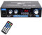 Woopker AK-35 Amplificatore Audio Bluetooth 5.0 Amplificatore HiFi Stereo RMS 30wx2 Max 200w Mini Amplificatore Auto Home Cinema Ricevitore Stereo Alti e Bassi con USB/RCA/MIC/FM