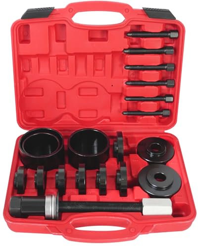 BOOMSTART 19 Strumenti di rimozione dei Cuscinetti della Ruota Anteriore, Kit di estrattori universali per Cuscinetti Ruota FWD per Auto, furgoni, Camion Leggeri