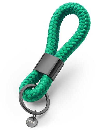Schlüssel-Anhänger im maritimen Desing, Schlüsselanhänger mit schwarzem Metall, edel in vielen Farben, Key-Chain fancy green