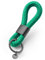 Schlüssel-Anhänger im maritimen Desing, Schlüsselanhänger mit schwarzem Metall, edel in vielen Farben, Key-Chain fancy green