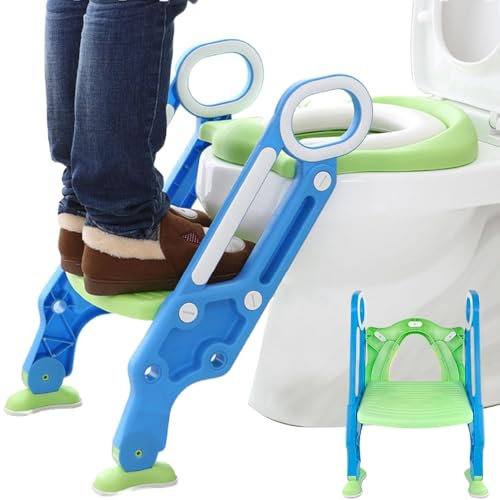 Toiletten-Trainingssitz, Töpfchen-Trainings-Toilettensitz - Kindertöpfchen-Trainingssitzleiter-Töpfchentraining-Toilettensitz Für Kleinkinder, Töpfchentraining-Toilettensitz Für Und Mädchen M