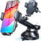 Support Téléphone Voiture【Ventouse Ultra Puissante】 Porte Telephone Voiture Ventouse Telephone【360°Rotation】 Telephone Voiture Grille D'aération & Pare-Brise & Tableau de Bord pour iPhone Samsung GPS