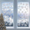 Fensterbilder Weihnachten,Weihnachten Deko,26 Schneeflocken Fensterdeko Weihnachten Vogelschutz Prisma Fensteraufkleber,Fensterbilder Weihnachten Selbstklebend,Deko Weihnachten Suncatcher window