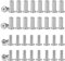 SULIUDAJI 20 Pièces Vis de Raccordement Meubles M4,30mm Vis de Raccordement 304 Acier Connecteur d'armoire Phillips et lame plate