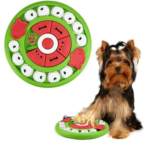 HWSWSH Dog & Cat Puzzle Slow Feeder, Enrichment & Interactive Training Toy Box, Brain Games IQ Training Bowl