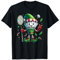 Lustiges Badminton-Elfenmotiv, Friedenshand, Weihnachten, Damen, Herren, Kinder T-Shirt