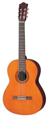Yamaha C40 Classical Guitar – 4/4 Wooden Guitar (65 cm, 25 9/16” Scale), 6 Nylon Strings, for Beginners – Natural
