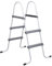 Xichuzi Pool-Leiter, Poolleiter, Pooltreppe, Poolleiterplatte, Pool Treppe, Pool Zubehör, Grau 84 cm Stahl
