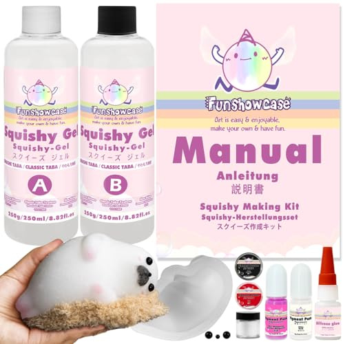 Animale Squishy - Set di stampi in silicone per cani di mare, 15 cm, in silicone liquido