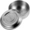 Ipetboom Stainless Steel Cleaning Brush Men's Shaving Bowl Lid Shaving Soap Dish for Home Barbershop Salon