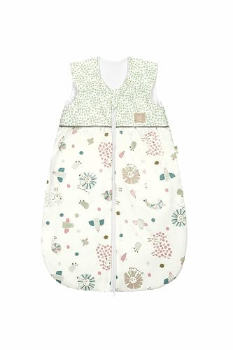 Odenwälder BabyNest Anni Light Schlafsack – Atmungsaktiver Baby-Schlafsack für Sommer & Ganzjahr, Weich & Leicht, Verschiedene Größen & Designs wildlife green / 70