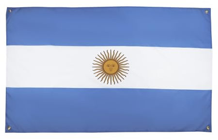 AZ FLAG Bandiera Argentina 150 x 90 cm con 4 occhielli, Padiglione Argentino per balcone o parete
