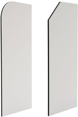 Urinal Trennwand, aus Phenolharz-Laminat 40x90cm mit Schrägkanten für öffentliche Sanitärbereiche - Wandmontage Urinalschutz für Hotels, Bars und Restaurants