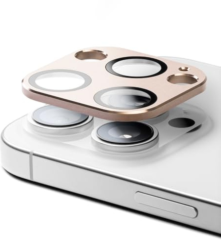 CASETiFY Aluminium Camera Lens Protector [Easy Application] for iPhone 16 Pro / 16 Pro Max - Desert Gold