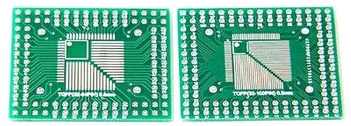 5 Stück TQFP 32 44 64 80 100 LQFP auf DIP Transfer Board Pin Pitch Adapter IC Chip