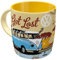 Nostalgic-Art Retro Kaffee-Becher, 330 ml, VW Bulli – Let's Get Lost – Volkswagen Bus Geschenk-Idee, Original Lizenzprodukt (OLP), Keramik-Tasse, Vintage Design