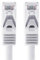 Cable Ethernet Cat7 Cat.7 Gigabit cable de red LAN con conector Cat6a RJ45) (con doble blindaje) 500 MHz Blanco - 1 pieza 30m