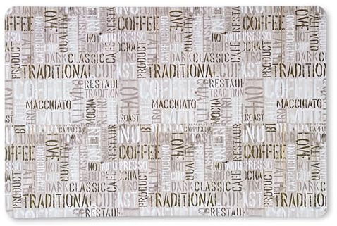 KESPER Platzset COFFEE LETTERS aus Polypropylen/Untersetzer
