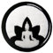 Aufnäher, bestickt, Design: Buddha Lotus, Zen Buddhismus, zum Aufbügeln oder Aufnähen
