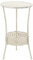 Festnight Bistrotisch Vintage-Stil | Rund Stehtisch | Metall Gartentisch | Outdoor Balkontisch | Mit Einer unteren Ablage | Weiß 40 x 70 cm