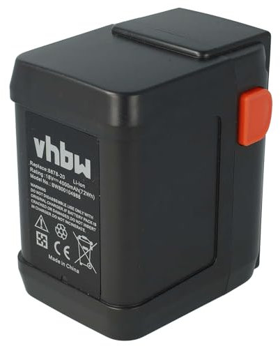 vhbw Akku 4000mAh kompatibel mit Gardena EasyCut 50-Li & Li-18/50, ErgoCut & HighCut 48-Li, AccuJet 18-Li, AccuCut 400 Li & 450 Li, CST 2018-Li 8835 8839