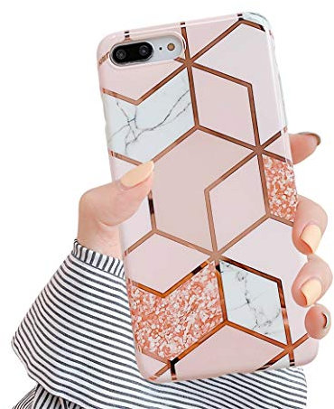 Hishiny Compatible avec Coque iPhone 7Plus 8 Plus, iPhone 7 Plus Avancé Silicone TPU Souple Housse Étui Full Protection Shell Anti-égratignures Coque Ultra Mince Anti-Scrach Bumper, A4, 7 Plus