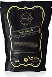 Shangri-La Coffee - Chicchi di caffè Selvatico Kopi Luwak - 1 Chilogrammi (Altri Pesi E Tipi Di Fagioli Disponibili) - Sourced Sostenibile (Dall'indonesia)