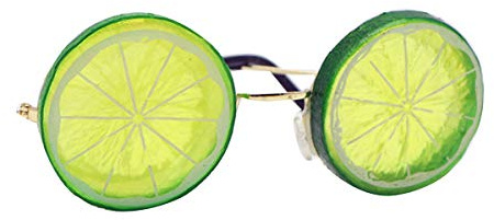 MSemis Sonnenbrillen Lustige Zitrone Brille Dance Makeup Gläser Obst Partybrille für Hochzeit Hawaii Party Foto Requisiten Beach Strand Dekoration