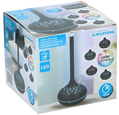 GRUNDIG duftzerstäuber mit Licht 4-5W 350 ml braun