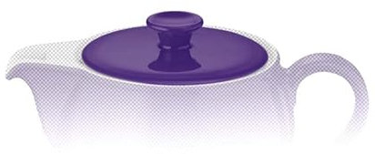 Dibbern solid color Deckel zur Teekanne 1,1 l violett als Ersatzteil