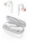 Hama Bluetooth Kopfhörer In Ear (kabellose Kopfhörer mit Ladestation 4X nachladbar für 20h Musik, True Wireless ANC aktive Geräuschunterdrückung, spritzwassergeschützt IPX4, Sprachsteuerung) weiß