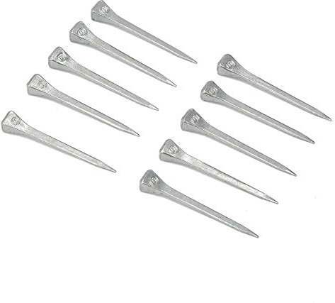 Fyearfly 250 Piezas/Caja de Clavos de Herradura, Accesorios de Equipo de Herramientas de Caballo de Clavo de Herradura E4 de Acero con bajo Contenido de Carbono (1,9 Pulgadas)