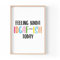 Tongue in Peach Lustiger Zitat Druck | Home Prints | Feeling Kinda Idgaf-ish | Wandkunst Lazy Aesthetic Home Office A4 A3 A5 | *Rahmen nicht im Lieferumfang enthalten * - PBH45