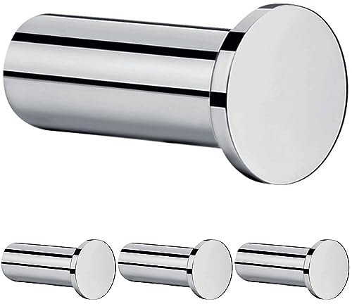 hansgrohe Logis Universal Handtuchhalter (Einzelhaken, Badzubehör) Chrom, 4er Pack
