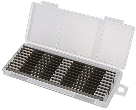 10 Pieces 82 mm Planer Blades Reversible Electric Planer Blades Boxed HSS for Power Tools Grinder
