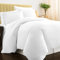 Pizuna Luxurious Cotton King Duvet Cover Set White, 800 Thread Count 100% Long Staple Cotton King Size Duvet Cover 230x220cm, Soft Sateen Quilt Cover with Button Closure (King Duvet Cover)