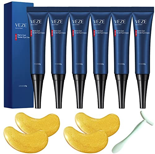 6 Stück Openeyes Awaken Peptide Depuffing Eye Gel Augen Lifting Caffeine Eye Cream Awaken Dark Circle Fine Line Augen Lifting mit 1 Massagegerät 2 Paar Augenklappen Augencreme