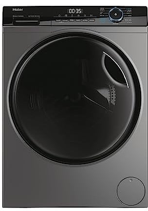 Haier I-Pro Series 3 HWD80B14939S8-IB - Lavadora Secadora, Capacidad 8KG + 5KG, Motor Direct Motion, ABT, Función Vapor, Fin Diferido, Display Digital, 60CM de Ancho, 1400 RPM, 15 Programas, Antracita