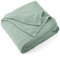 Carriediosa 100% Cotton Muslin Throw Blanket 4-Layer Pre-Washed Linen Gauze Blankets for Adults Soft Breathable Lightweight Comfort Throws for Bed and Couch, 50X 70 Twin Size Sage Green