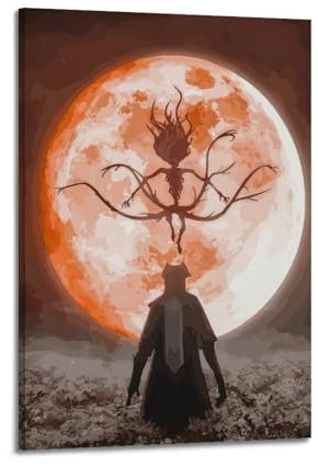 Bloodborne Spiel-Poster, dekoratives Gemälde, Leinwand, Wandposter und Kunstdruck, moderne Familienschlafzimmer-Dekoration, Poster, 60 x 90 cm