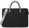 FUNSEED Laptoptasche für Männer Frauen, 40,0 cm (15,6 Zoll), Polyester, leicht, solide, Arbeit, Computer, Laptop, Kuriertasche, Aktentasche für Reisen, Büro, Schwarz