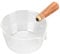 Olla de Leche de Vidrio Cacerola de Leche con Boquilla en Forma de V, Cacerola Antiadherente de Vidrio de Borosilicato Tazas Medidoras de Vidrio Jarra de Espuma para Cocina (400ml)