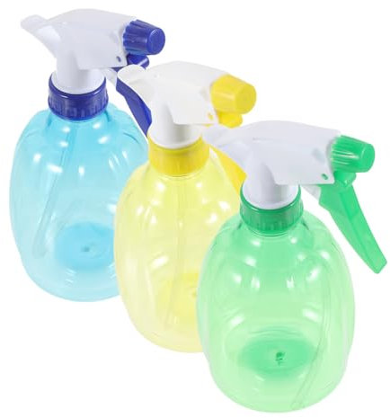 BESPORTBLE Sprühwasserflasche Mit Einstellbarer Druckdüse 3er-Pack Wiederverwendbar Für Pflanzen Im Freien Und Im Zimmer