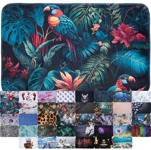 Sanilo Badteppich, viele schöne Badematten zur Auswahl, Badvorleger sehr weich und rutschfest, waschbar und schnelltrocknend (Exotic, 50 x 80 cm)